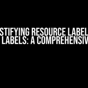 Demystifying Resource Labels and Metric Labels: A Comprehensive Guide