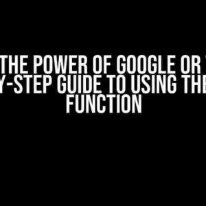 Unlock the Power of Google OR Tools: A Step-by-Step Guide to Using the “MAX” Function